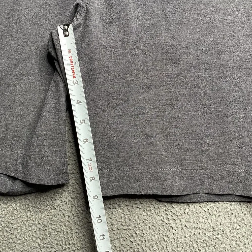 FAHERTY All Day Short Men's Size 38 Gray 9 Inch Inseam Stretch Pockets